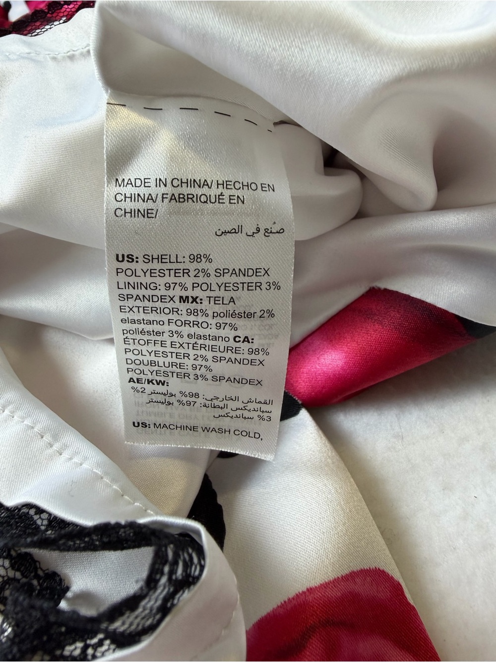 White House Black Market Red Rose Print Sheath Dress Size 6 Sleeveless Cocktail - Picture 5 of 12
